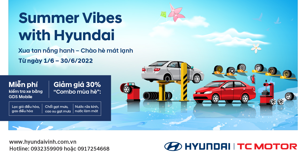 Hyundai Vinh khuyến mãi mùa hè 
